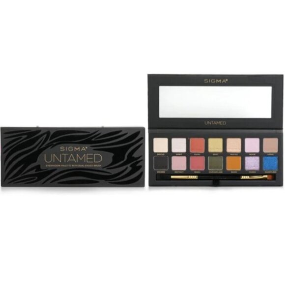 NIB! Sigma Beauty* Untamed 14 Pan Eyeshadow Palette With Dual Ended Brush 17g - Picture 5 of 12